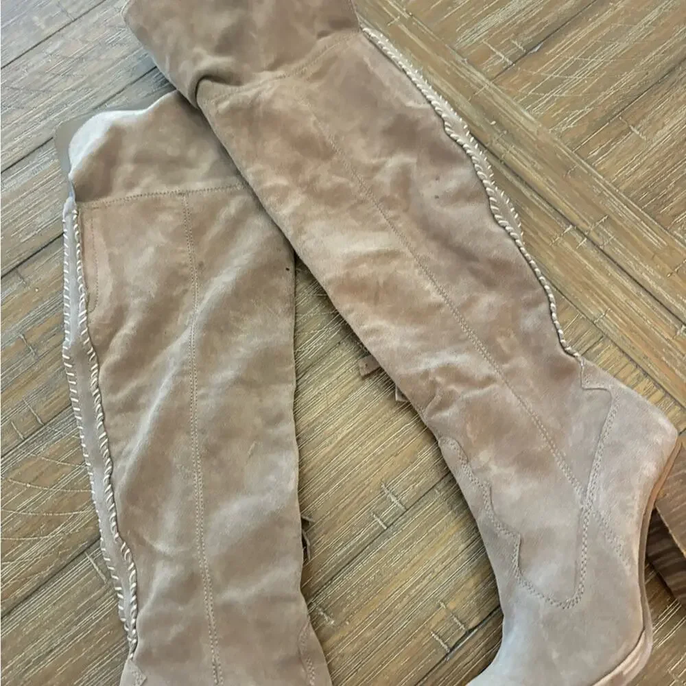 Dolce Vita Suede Western Over the Knee Boots size 7.5